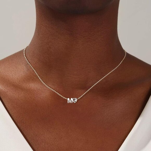 Elegant Personalized Initial Necklace for Women - Adjustable 16.5" + 2" Extender - Picture 3 of 8